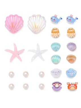 CLOG ACCESSORIES (Pack of 22) Shoe Charm 3D Underwater Sea Life Set/Lot